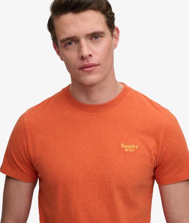 T-shirt con Logo Serif Essential Ricamato Image 4