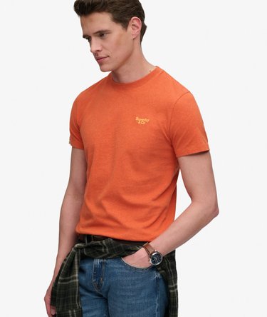 T-shirt con Logo Serif Essential Ricamato Image 2