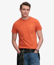 T-shirt con Logo Serif Essential Ricamato