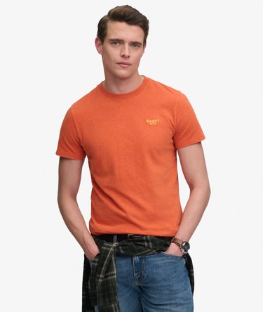 T-shirt con Logo Serif Essential Ricamato Image 1