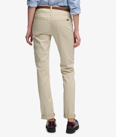 Keskikorkeat Slim Sateen -housut Image 4