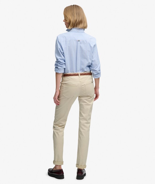 Mid Rise Slim Sateen Pants (1) 5 out of 5 stars, 1 reviews More Colours Available Price £38.49 Price reduced from £54.99 to You Save 30%