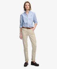 Mid Rise Slim Sateen Hose