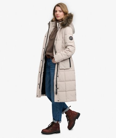 Everest Longline Puffer Coat Image 3