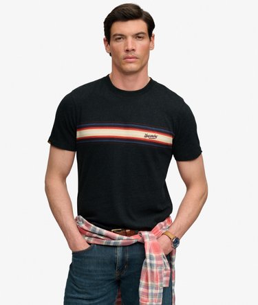 Outdoor Stripe Logo Relaxed T-shirt Image 1