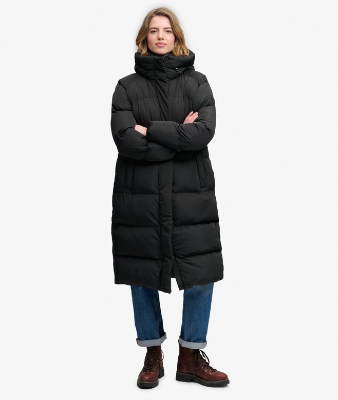 Longline Hooded Puffer Coat