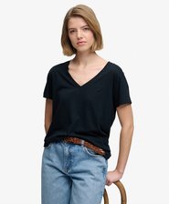 Studios Slub T-shirt med broderi