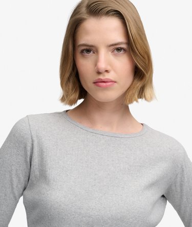 Athletic Essentials Pointelle Half Sleeve Top Image 4