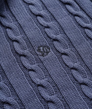Pull Preppy Cotton Cable Half Zip coupe ajust&eacute;e Image 6