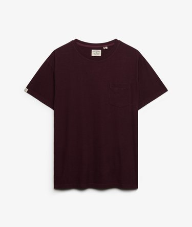Klassisk T-shirt med Lomme i Bomuld og H&oslash;r Image 7