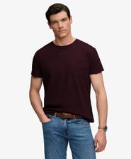 Klassisk T-shirt med Lomme i Bomuld og H&oslash;r