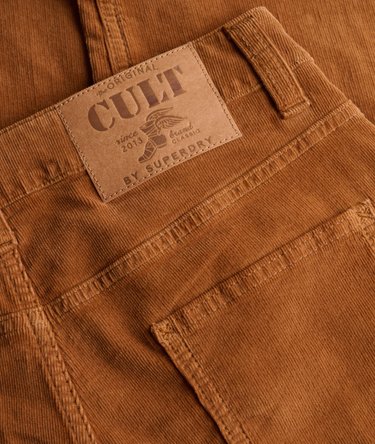 Pantalon en Velours C&ocirc;tel&eacute; Baggy Taille Moyenne Image 8