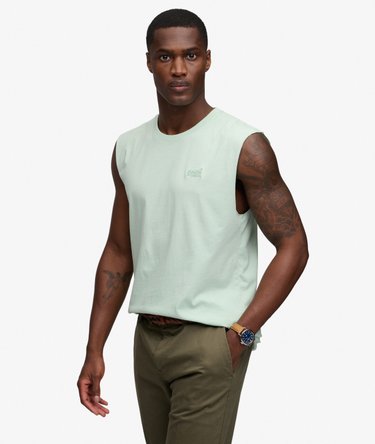 Organic Cotton Essential Logo Singlet Image 2