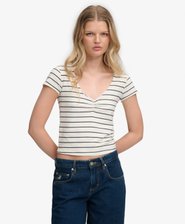 Athletic Essentials Gathered Pattern Top