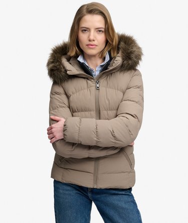 Chaqueta Fuji Acolchada con Capucha de Pelo Sint&eacute;tico Image 5