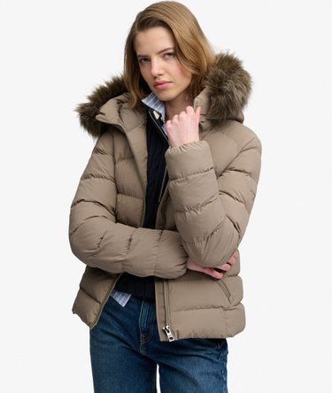 Chaqueta Fuji Acolchada con Capucha de Pelo Sint&eacute;tico Image 2