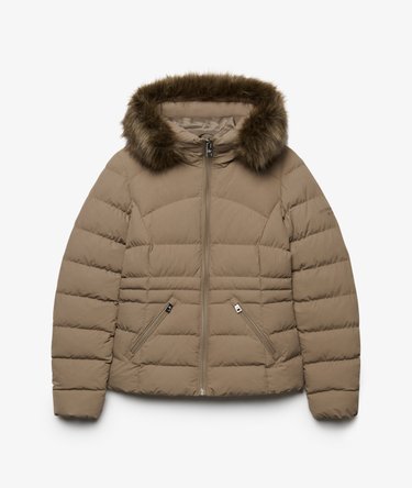 Chaqueta Fuji Acolchada con Capucha de Pelo Sint&eacute;tico Image 7