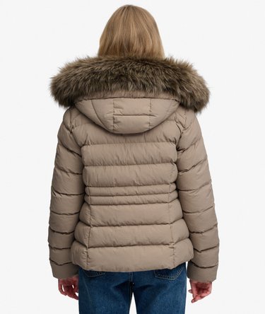 Chaqueta Fuji Acolchada con Capucha de Pelo Sint&eacute;tico Image 6