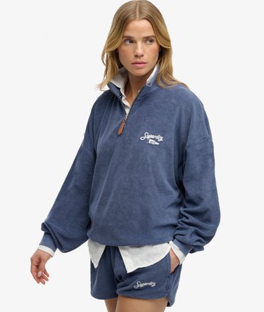 Heritage Terry Half Zip Sweatshirt Image 2