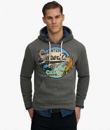 Japanese Vintage Logo Graphic Hoodie Image 1