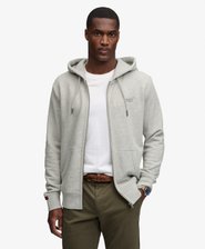 Sweat &agrave; capuche zipp&eacute; Logo Essential mi-bross&eacute;