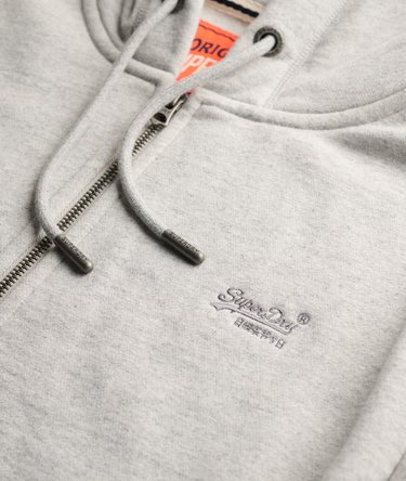 Essential Logo Half Brushed Zip Hoodie Image 7