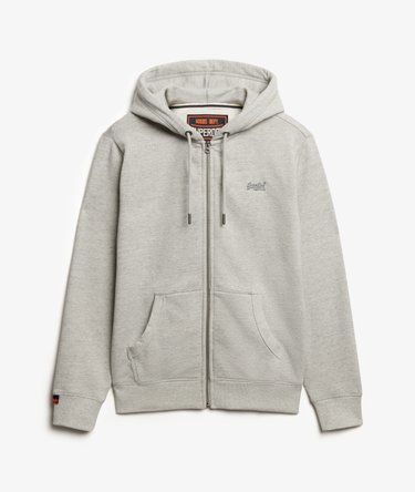 Essential Logo Half Brushed Zip Hoodie Image 8