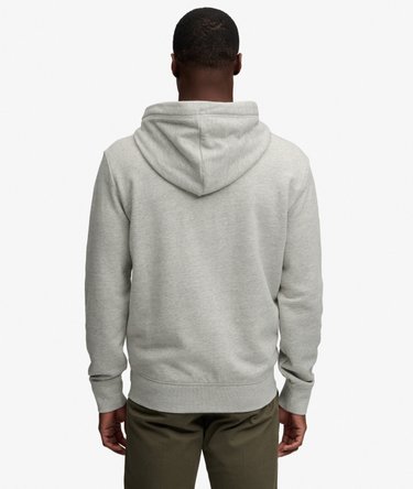 Essential Logo Half Brushed Zip Hoodie Image 6
