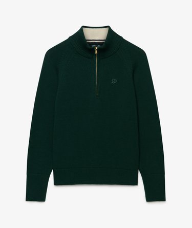 Classic Cotton Strickpullover mit Rei&szlig;verschluss Image 7