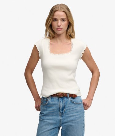 T-shirt Essential Col Carr&eacute; Manches Courtes Image 1