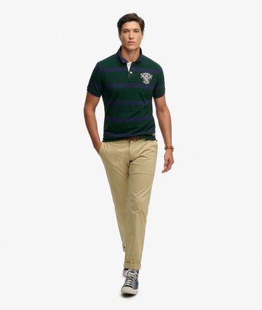 Crest Stripe Poloshirt Image 3