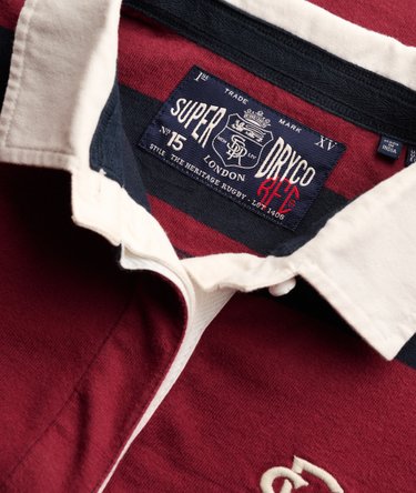 Polo de Rugby Heritage Stripe Image 6