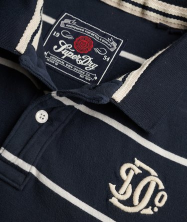 Vintage Stripe Jersey Poloshirt Image 6