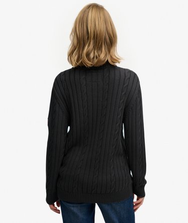 Sweter z poł&oacute;wkowym zamkiem Image 5