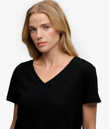 Studios Slub T-Shirt mit Stickerei Image 4