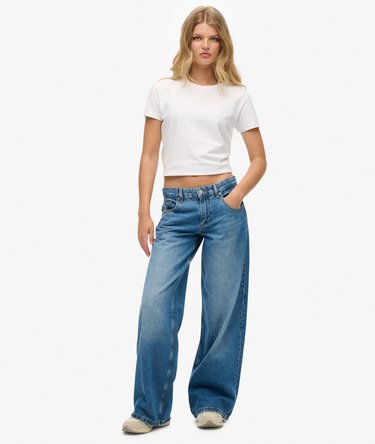 Mid Rise Baggy Jeans Image 1