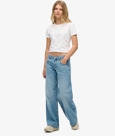 Mid Rise Baggy Jeans Image 1