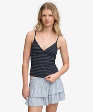 Athletic Essentials V-Neck Waffle Cami Top