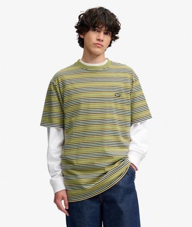 Oversized T-Shirt mit Streifen Image 1