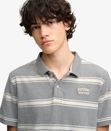 Vintage Stripe Jersey Poloshirt Image 4