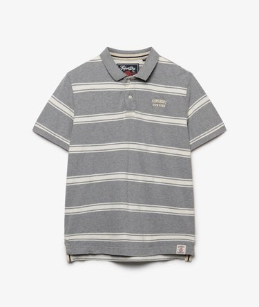 Vintage Stripe Jersey Poloshirt Image 6
