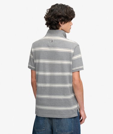 Vintage Stripe Jersey Poloshirt Image 5