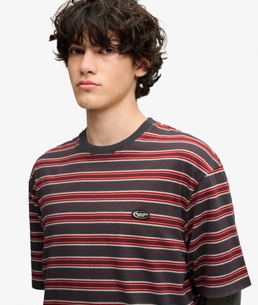 Oversized T-Shirt mit Streifen Image 4