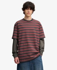 Oversized T-Shirt mit Streifen