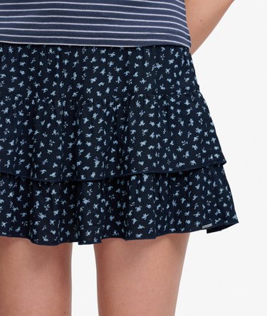 Printed Tiered Mini Skirt Image 2