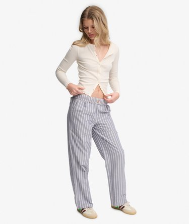 Pantalon Ray&eacute; en Coton Image 4