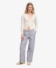 Cotton Stripe Trousers
