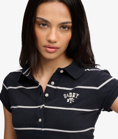 Athletic Essentials Stripe Jersey Polo Shirt Image 4