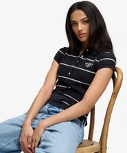 Athletic Essentials Stripe Jersey Polo Shirt