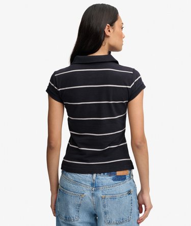 Athletic Essentials Stripe Jersey Polo Shirt Image 5